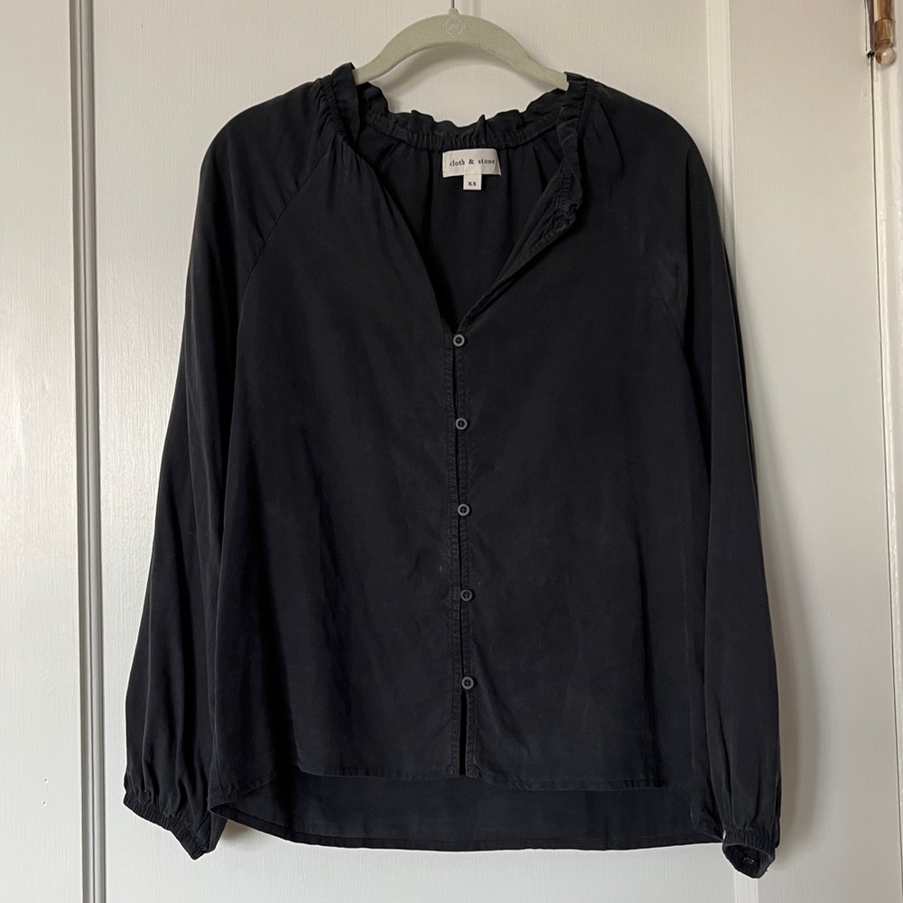 Cloth & Stone button down tencel shirt XS soft!